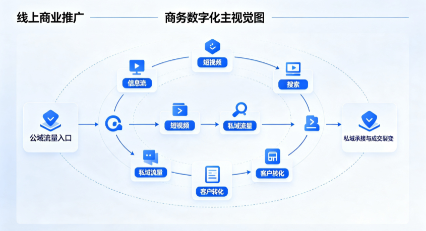荔湾区线上商业推广怎么做？全域流量闭环搭建与低成本转化实战指南